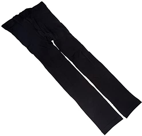 Capezio Footless Dance Tights, Women's Stretchy, Toeless, Semi Opaque, Footless Ballet Tights for Girls, Women, Jazz, Contemporary, Dancing, V1885W, Black, Adult Small-Medium