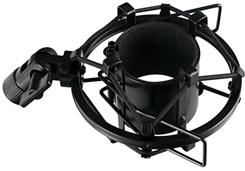 Pronomic MS-43 Mikrofonspinne (reduziert Trittschall auf ein Minimum, für Mikrofone mit 43 bis 50 mm Durchmesser) schwarz