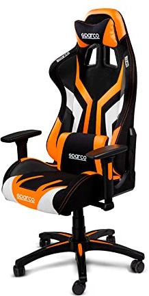 Sparco Bürostuhl/Gaming-Stuhl Torino Schwarz/Orange (Verstellbar)
