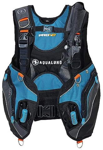 Aqua Lung Pro HD kamouflagejacka blå/petrol, storlek: L