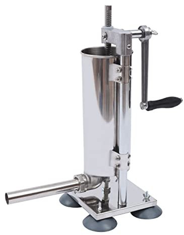 Wurstfüllwerkzeug 3L Edelstahl Wurstfüllmaschine silber für Zuhause Restaurant Bar Camping