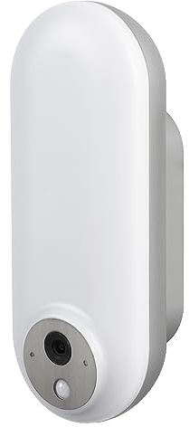 LEDVANCE SMART+ Outdoor-Wandleuchte mit Kamera, warmweißes LED-Licht (3000K), modernes Gehäusedesign in silber, integrierter Lautsprecher, Memory Card, smarte WIFI-Technologie, lange Lebensdauer, IP44