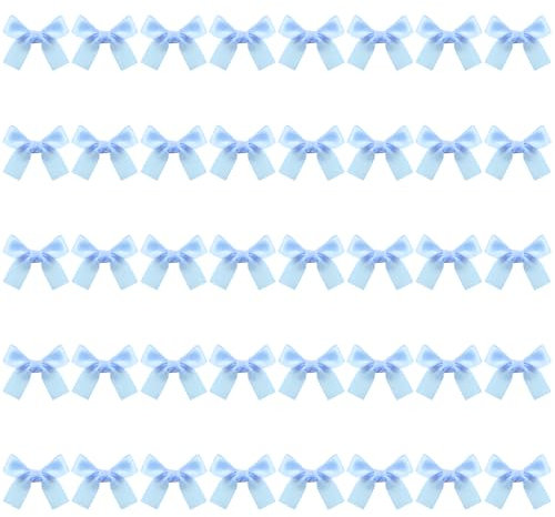 40 Pezzi Piccoli Fiocco per Capelli Donna Barrettes Tinti di Cielo Blu Adatti per Ragazze Fermagli per Capelli con Fiocchi per Capelli Piccolo Fermagli per Coccodrillo Accessori per Capelli da Donna