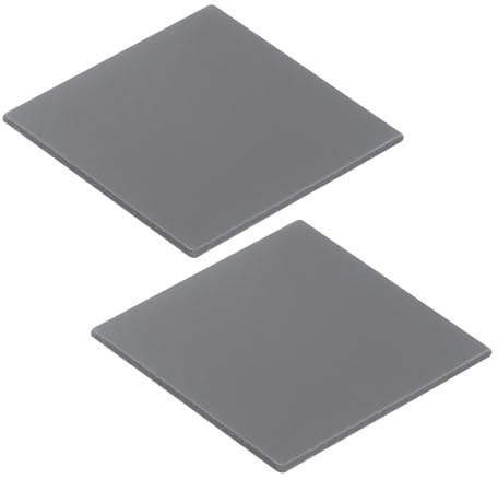 QUARKZMAN 2 Pack Almohadilla Térmica 3.6W/M.K Aislante Resistente al Calor de Alta Temperatura de Silicona para Enfriamiento de Computadoras Portátiles, Radiadores, Gris