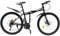 ARBGO 26in 21-Gang faltbares Mountainbike, Mountainbike für Jugendliche Erwachsene, mechanische Scheibenbremse Mountainbike, für Jugendliche Fahrrad Herren Damen Schwarz