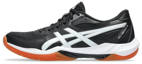 ASICS Women's Gel-Rocket 12 Volleyball Shoes, 9, Black/White