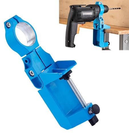 Soporte de taladro ajustable | Soporte de taladro ajustable de metal para banco, soporte de mesa, soporte de amoladora de aleación de aluminio para mesas horizontales, verticales e inclinadas