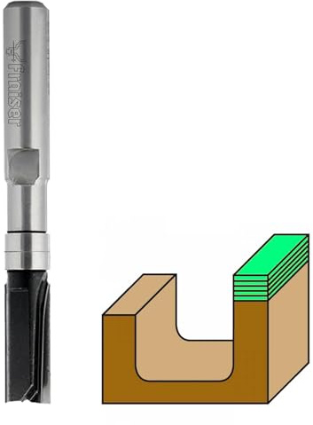 Fraiser Mini Fraise à Copier - fraise pour bois de précision avec roulement, diamètre 8 mm, queue 8 mm, pour défonceuse et affleureuse