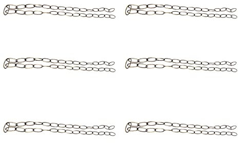 Hklshyd 6X Chaîne Robuste 1M pour Lustre Vintage Lampe Suspendue, Bronze Vert