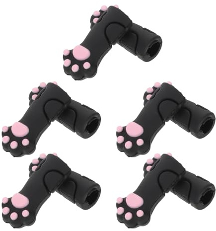 ULTECHNOVO 10 piezas Protectores de Silicona para Tijeras de Manicura y Pinzas Fundas Elásticas con Diseño de Pata de Gato para Cuidado y Protección de Herramientas de Uñas