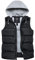 Wantdo Men's Warm Winter Thickened Gilet Windproof Body Warmer Padded Quilted Insulated Puffer Gilet Hooded Sleeveless Jacket with Pockets Black L