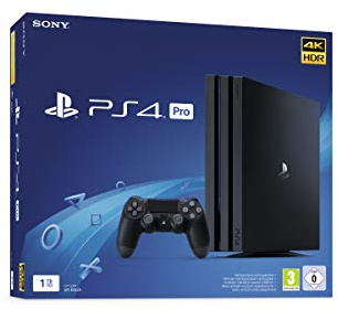 Playstation Sony, 4 Pro 1 To, Console PS4 Pro 1 To + 1 Manette Sans Fil DUALSHOCK 4 V2, Châssis G, Couleur : Jet Black