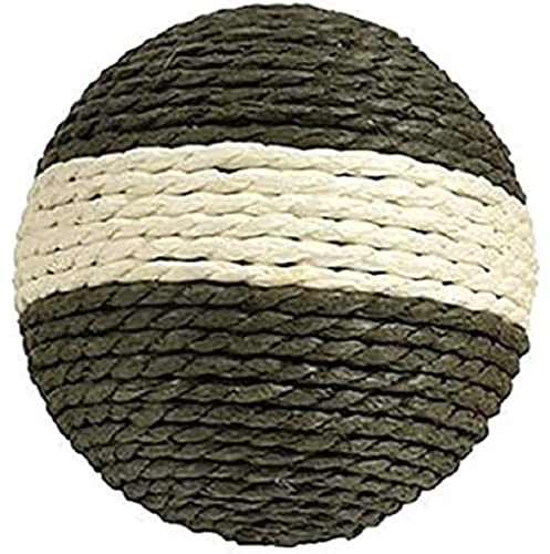 Bobby Canifrance, Boule, Pelota para rascar Gatos, Juguete para Gatos en Cuerda reciclada, Verde, 10 cm