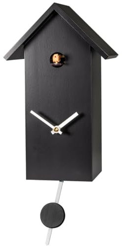 Engstler Moderne Quarz Kuckucksuhr mit Kuckucksruf