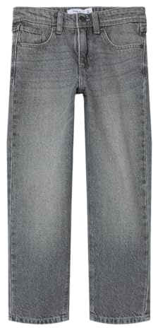 Name IT Jean pour garçon, Coupe Droite, Gris Clair Denim, 164