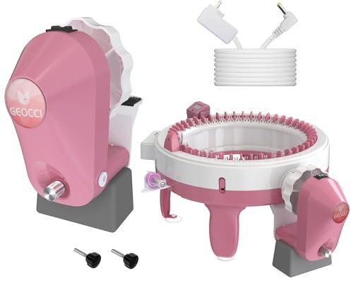 GEOCCI Adapter für Strickmaschinen, elektrischer Strickmaschinen-Adapter, elektrischer Strickmaschinen-Antriebssystem, Anzug für Sentro 48 Nadeln, Strickmaschine, DIY, Handwerk, Stricken, Nähzubehör