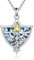 VONALA Zelda Necklace Sterling Silver Legend of Zelda Triforce Pendant Zelda Jewelry Gifts for Women Men