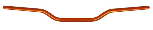 Manubrio Accossato per Moto, Manubri Piega Bassa 7/8 Universale compatibile con SX EXC CRF YZF KXF KLX RMZ DRZ Pit Bike Dirt Bike ATV Quad Motocross diametro 22 mm-Arancione