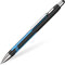 Schneider 138601 Epsilon Druckkugelschreiber (Strichstärke XB, Schreibfarbe: blau, dokumentenechte Mine) schwarz-cyan