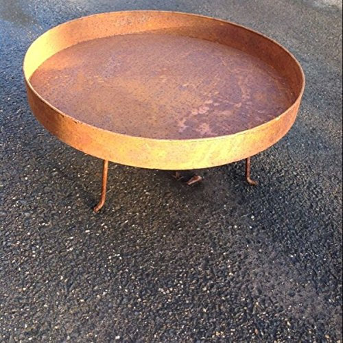 Brasero de jardin avec support, rouille, Accessoires de jardin décoration de jardin Objet