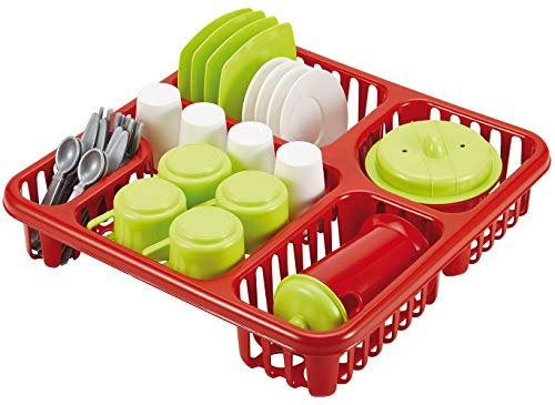 Ecoiffier 908 Geschirr-Set im Abtropfgitter