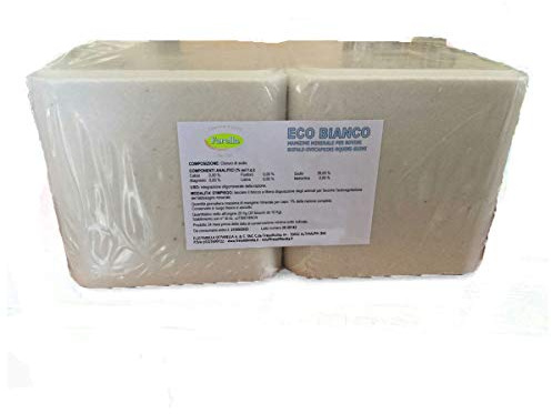 Farella Sale Eco Bianco 20kg Integratore oligominerale del mangime per Bovini, Ovini, caprini, suini e equini