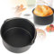BEAUTYBIGBANG Air Fryer Accessories Cake Barrel Pizza Pan Round Cake Tin 6/7/8 inch General Air Fryer Accessories Baking Cake Tin with Handles Non-Stick Baking Pan (7 INCHES)