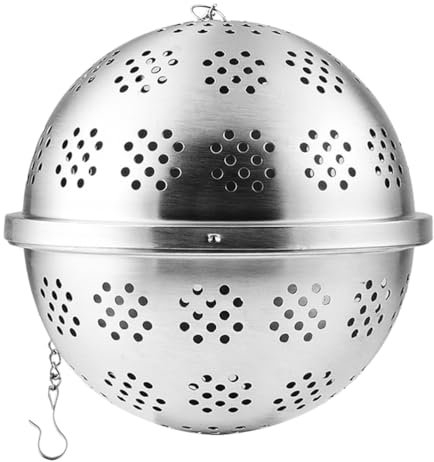 Ciieeo 1pc Spice Filter Ball Metal Seasoning Strainer Tea Strainer Infuser Ball Stainless Steel Tea Filter Strainer for Teapots Mugs Stew