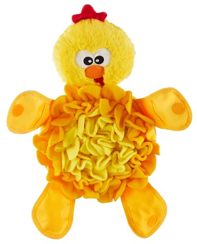 Outward Hound by Nina Ottosson Snuffle Palz Plush Snuffle Mat Dog Treat Puzzle, Non-Slip, Yellow, Chicken
