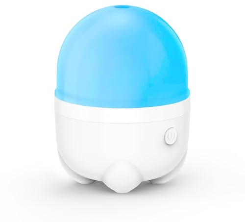 FAGVREI 150ML Cordless Essential Oil Diffuser, Rechargeable Battery Operated Diffuser, Small Air Aromatherapy Humidifier with 7 LED Color Changing Lightss