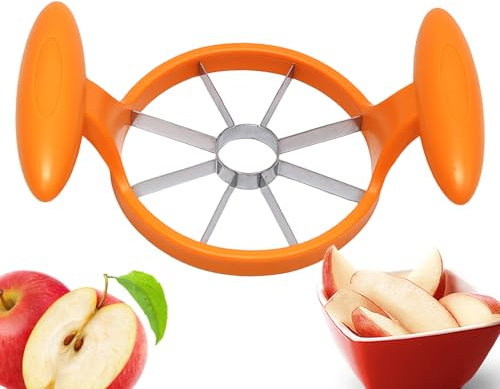 Corer de frutas, cortador de frutas,Acero inoxidable Slicer de piña ligera de acero - Gadget de cocina desmontable con divisor de pera manual de agarre antideslizante para un picnic al aire libre