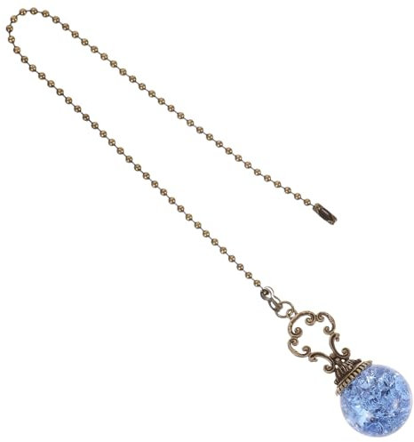 LIFKOME Cadena de Extensión para Ventilador de Techo con Diseño de Esferas para Decoración de Lámparas y Cortinas para Ventiladores y Lámparas de Techo