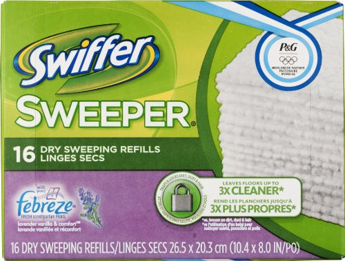 Swiffer Sweeper Dry Disposable Sweeping Cloths, Lavender and Vanilla Scent - 16 Ea