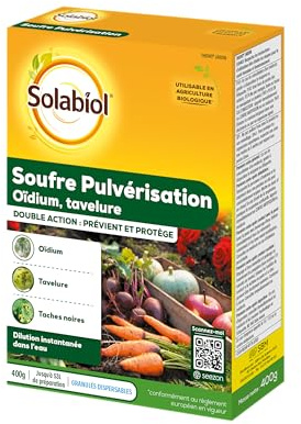 Azufre para pulverización (400 g)