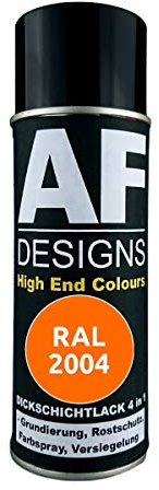 4 IN 1 Ral 2004 Naranja Dickschichtlack Laca Spray Lata de Aerosol