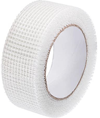 sourcing map Trockenbau Fugenband selbstklebend Glasfaser 1,8″x 82 Fuß Maschenweite 3,5mm