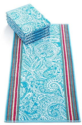 Bassetti NOTO Handtuch aus 100% Baumwolle in der Farbe Türkis T1, Maße: 50x100 cm - 9322130