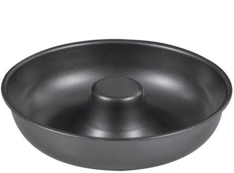 Space Home - Stampo Ciambellone - Stampo Ciambella Antiaderente con Tubo - Teglia Ciambellone - Stampo per Torte - Teglia Ciambella da Forno in Acciaio con Rivestimento Antiaderente - 21 cm