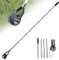 LAANCOO Lawn Edger Tool Edger Lawn Tool, 67.3 Inch Manual Lawn Edger with 4 Sections Stainless Steel Handle, Rotary Grass Edger Tool with Wheel, Garden Edger for Landscaping Sidewalk Yard