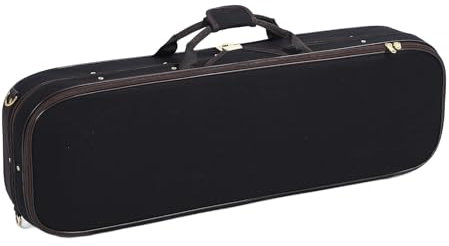 Miskall Geigenkoffer 4/4 voller Größe, 4/4-Geigenkasten mit Hygrometer, Hartschalen-Geigenaufbewahrungskoffer, Musikinstrumenten-Schutzkoffer
