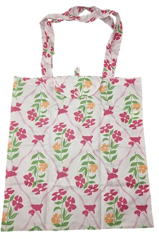 RADLEY Carousel Floral Foldaway Shopper Tote Bag in Chalk