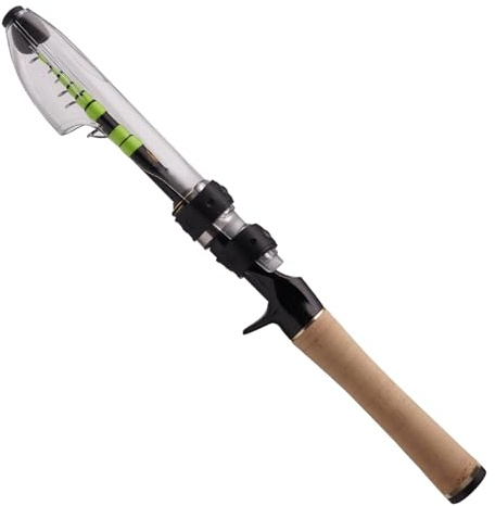 PURELURE Portable Travel Fishing Rod Telescopic Casting Rod BFS Bass Trout Rod CNC Machined Reel Seat 24T Carbon Rod Blank AAA Cork Handle Stainless Guides and Ceramic Rings