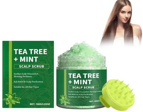 Scrub per cuoio capelluto, pulizia profonda e delicata per cuoio capelluto grasso e secco, scrub per cuoio capelluto. Ideale come peeling settimanale prima del lavaggio dei capelli per una pulizia