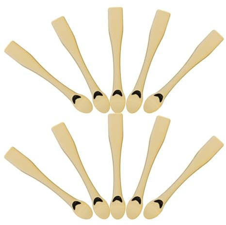 DIYEAH 10 Cucharas de Maquillaje para Aplicar Crema Facial y Mascarillas, de ABS Ligero y Prácticas para Uso Doméstico o Profesional
