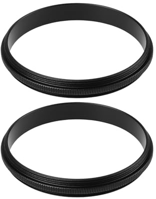 YINETTECH 2pcs 49mm to 49mm Male to Male Macro Reverse Coupling Ring for Lens Stacking and Close Up Photography