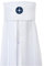 Nordic Coast Babybett Krone Baldachin Weiß/Blau Stern