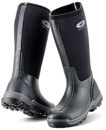Grubs Frostline Neopren klassische Stiefel, 5 mm isolierte, wadenhohe Schuhe, wasserdichte lange Gummistiefel, bequeme Schuhe mit TRAX™-Grip, Outdoor-Stiefel für kaltes Wetter von -20°C bis +20°C,S-38