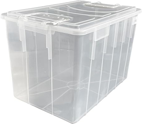 Mobil Plastic - Cassa Alimentare 60 Litri con Coperchio – Food Box, Plastica per Alimenti, Impilabile, Trasparente
