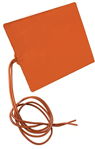 Fyearfly Piastra riscaldante a Temperatura costante, 100x120mm 12V 12W Pannello riscaldante in Gomma siliconica Piastra riscaldante elettrica sicura a Temperatura costante 60℃ Maxium