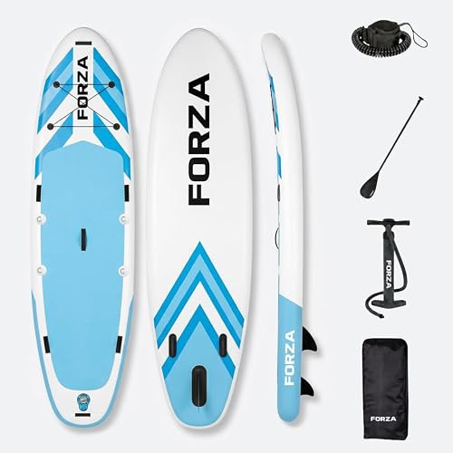 AQUATAEC Inflatable Stand Up Paddle Board | Premium 6” Thick 10ft SUP Board & Surfing Kit – Adjustable Paddle, Pump & Waterproof Backpack Included